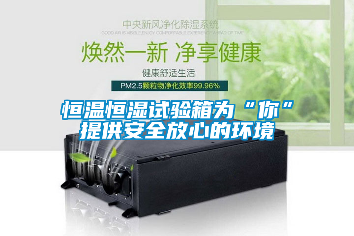 恒溫恒濕試驗箱為“你”提供安全放心的環境