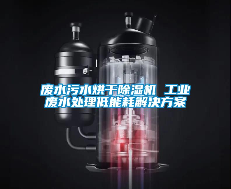廢水污水烘干除濕機 工業(yè)廢水處理低能耗解決方案