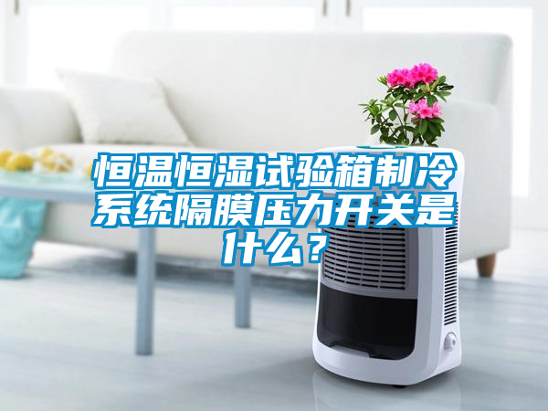 恒溫恒濕試驗箱制冷系統隔膜壓力開關是什么？