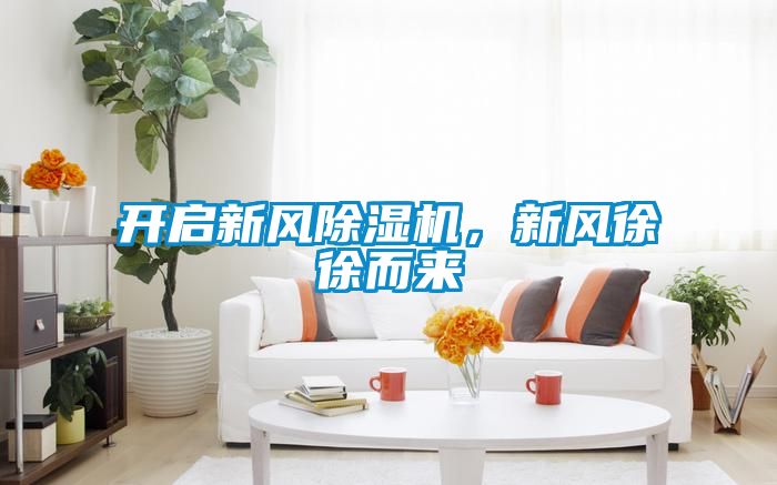 開啟新風除濕機，新風徐徐而來