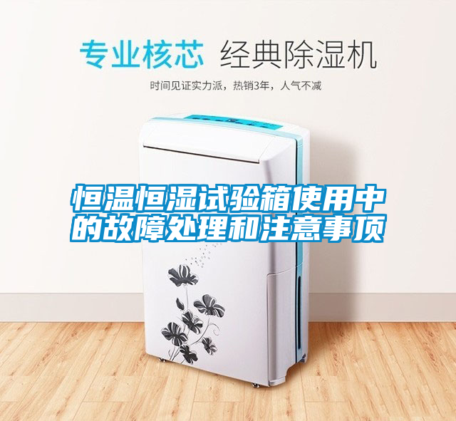 恒溫恒濕試驗箱使用中的故障處理和注意事頂