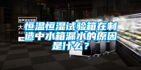 恒溫恒濕試驗箱在制造中水箱漏水的原因是什么？