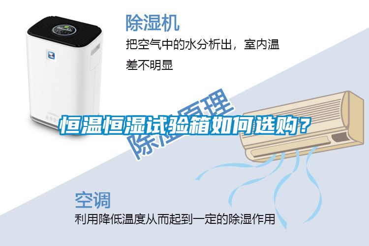恒溫恒濕試驗箱如何選購？