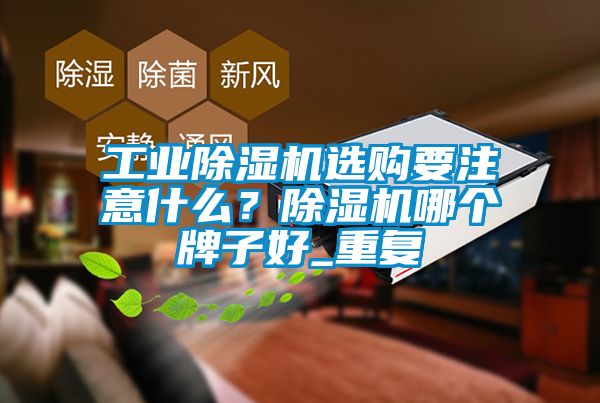 工業除濕機選購要注意什么？除濕機哪個牌子好_重復
