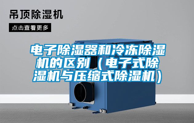 電子除濕器和冷凍除濕機的區別（電子式除濕機與壓縮式除濕機）