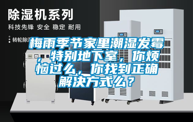 梅雨季節家里潮濕發霉，特別地下室，你煩惱過么，你找到正確解決方式么？
