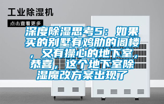 深度除濕思考5：如果買的別墅有雞肋的閣樓，又有操心的地下室，恭喜，這個地下室除濕魔改方案出現(xiàn)了