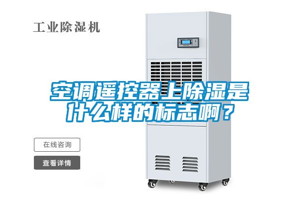 空調遙控器上除濕是什么樣的標志啊？