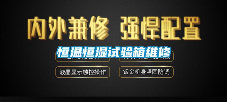 恒溫恒濕試驗箱維修