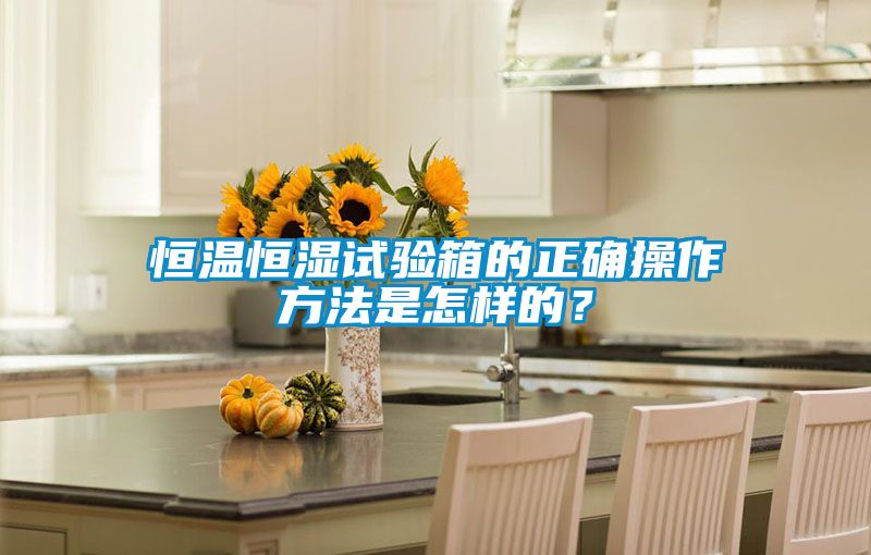 恒溫恒濕試驗(yàn)箱的正確操作方法是怎樣的？