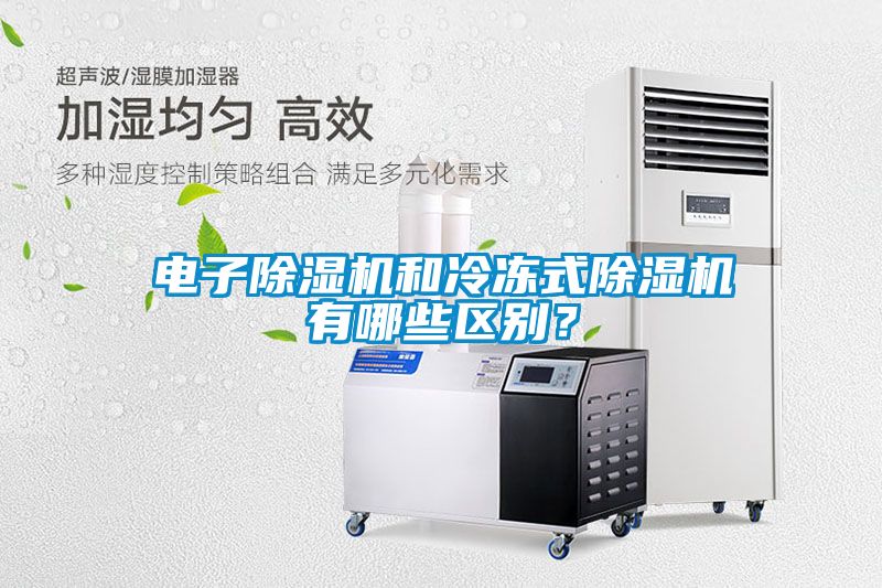 電子除濕機和冷凍式除濕機有哪些區別？