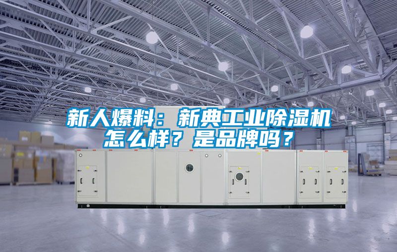 新人爆料：新典工業除濕機怎么樣？是品牌嗎？