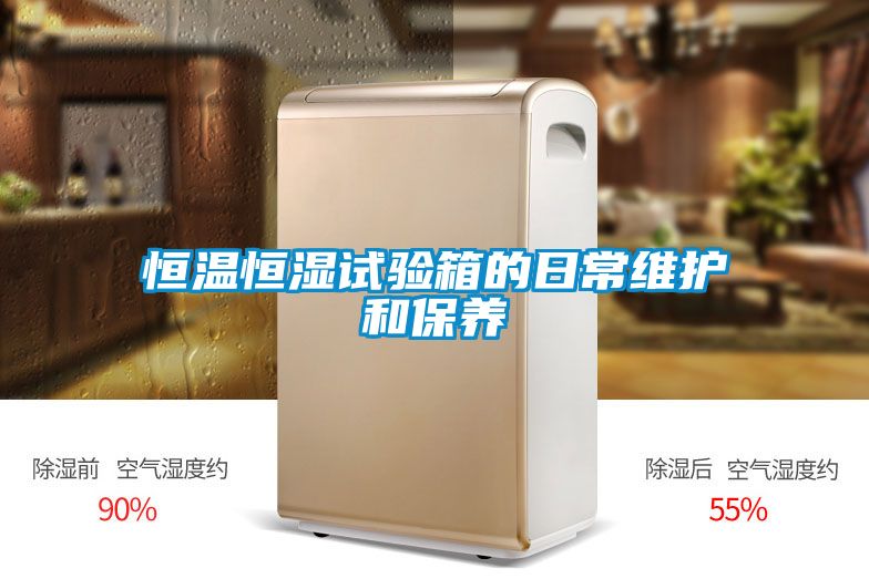 恒溫恒濕試驗箱的日常維護和保養