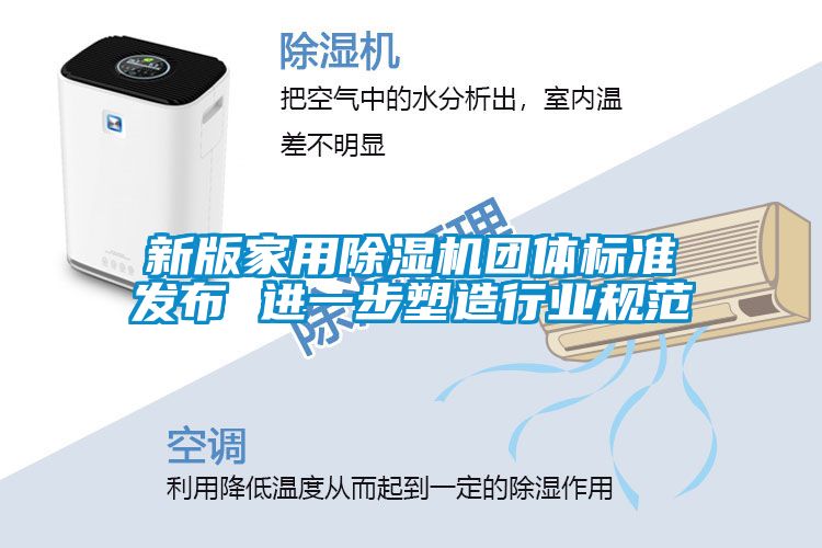 新版家用除濕機團體標準發布 進一步塑造行業規范
