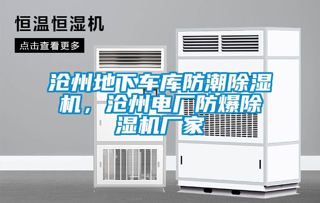 滄州地下車庫防潮除濕機，滄州電廠防爆除濕機廠家