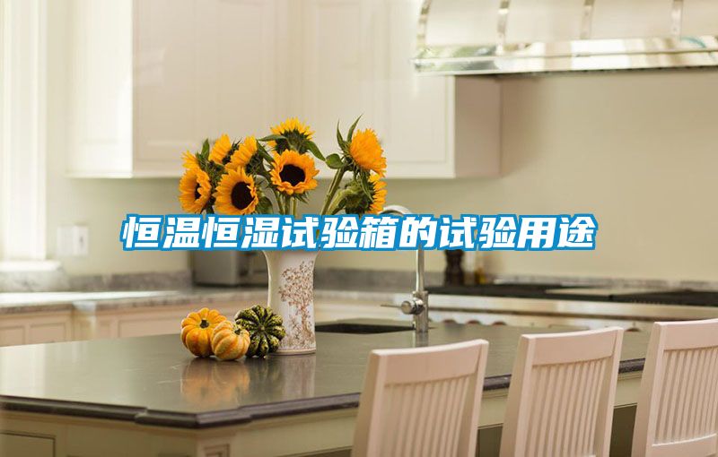 恒溫恒濕試驗箱的試驗用途