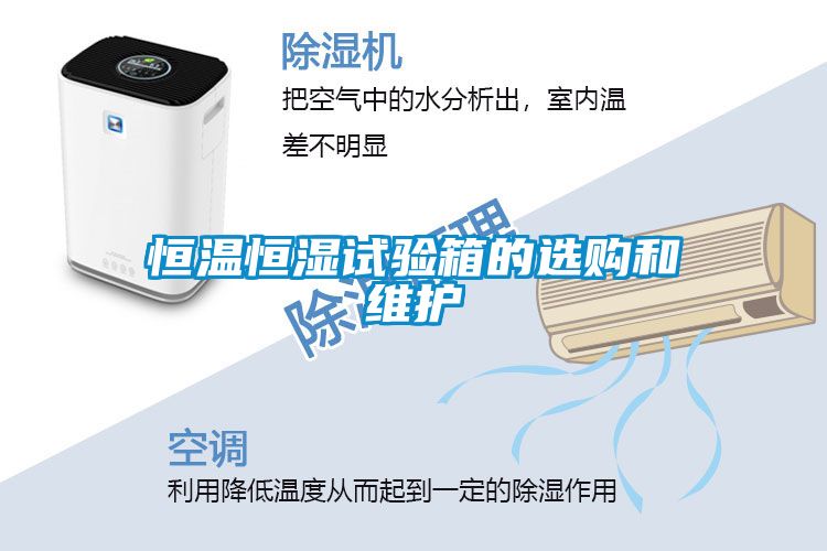 恒溫恒濕試驗箱的選購和維護