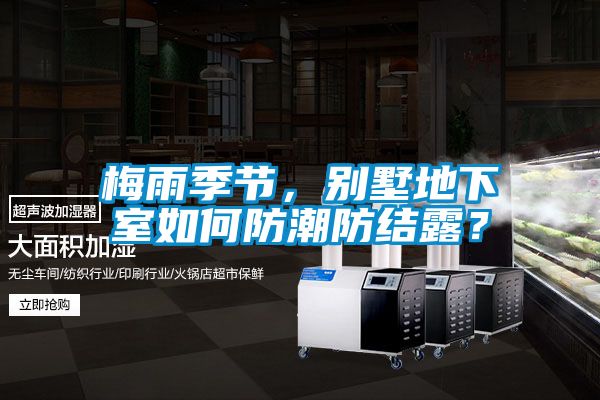 梅雨季節，別墅地下室如何防潮防結露？