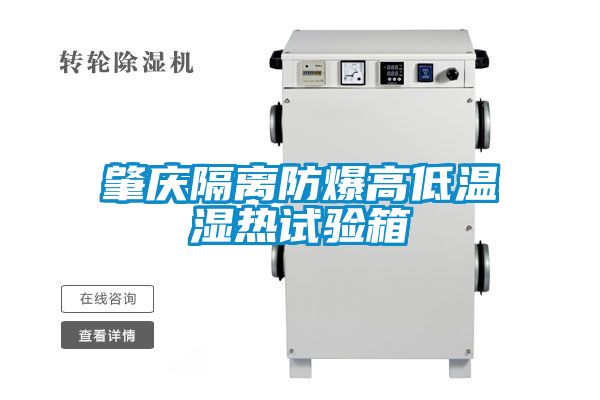 肇慶隔離防爆高低溫濕熱試驗箱