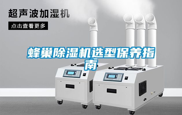 蜂巢除濕機選型保養指南