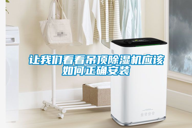 讓我們看看吊頂除濕機應該如何正確安裝
