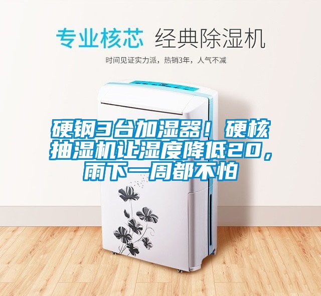 硬鋼3臺加濕器！硬核抽濕機讓濕度降低20，雨下一周都不怕