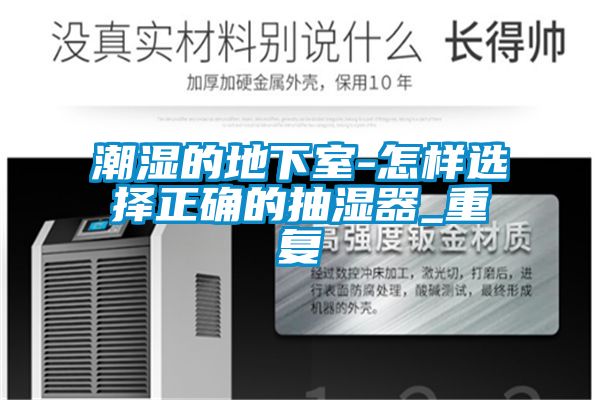 潮濕的地下室-怎樣選擇正確的抽濕器_重復