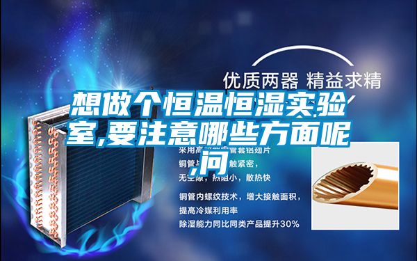 想做個恒溫恒濕實驗室,要注意哪些方面呢,問