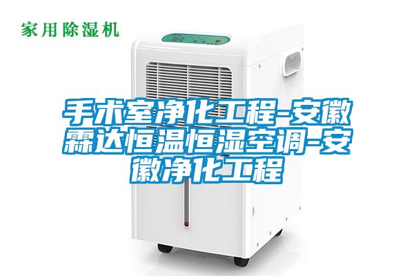 手術室凈化工程-安徽霖達恒溫恒濕空調-安徽凈化工程