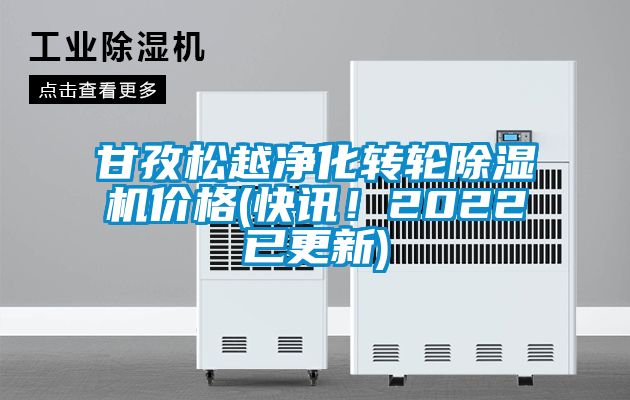 甘孜松越凈化轉輪除濕機價格(快訊！2022已更新)