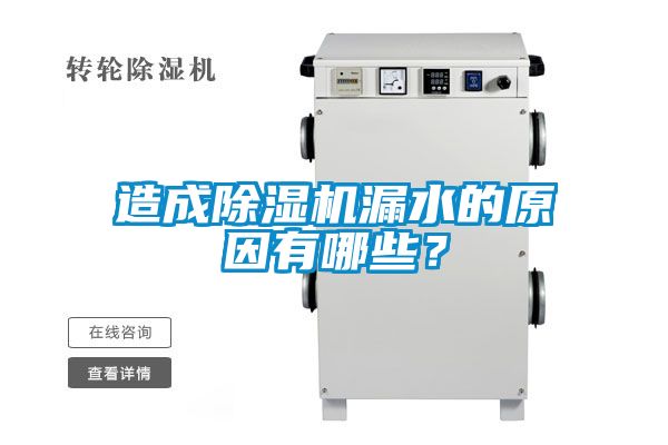 造成除濕機漏水的原因有哪些？