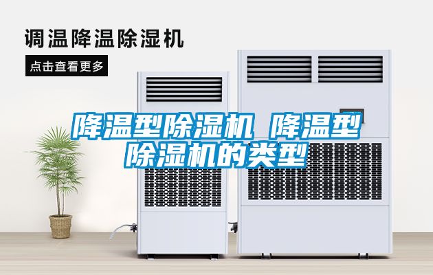 降溫型除濕機─降溫型除濕機的類型