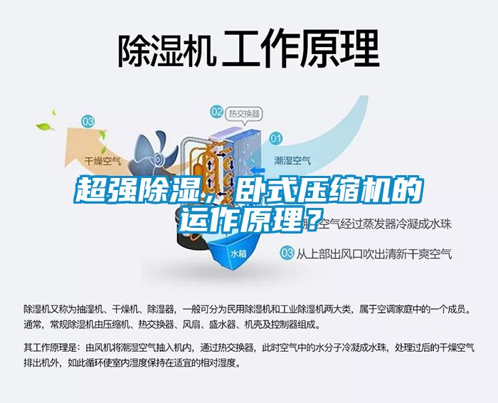 超強除濕，臥式壓縮機的運作原理？