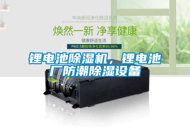 鋰電池除濕機，鋰電池廠防潮除濕設備