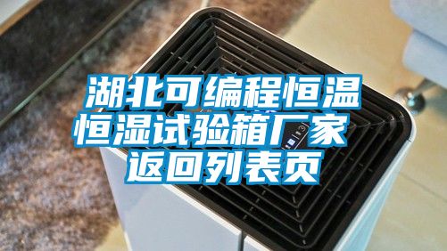 湖北可編程恒溫恒濕試驗(yàn)箱廠家 返回列表頁(yè)