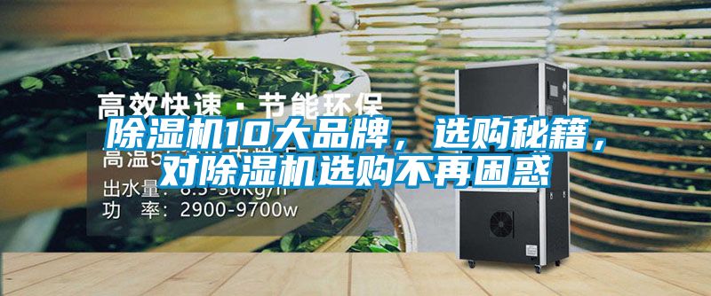 除濕機10大品牌，選購秘籍，對除濕機選購不再困惑