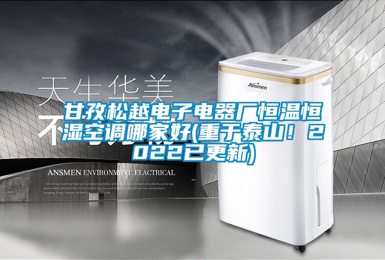 甘孜松越電子電器廠恒溫恒濕空調(diào)哪家好(重于泰山！2022已更新)