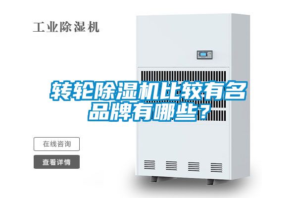 轉輪除濕機比較有名品牌有哪些？