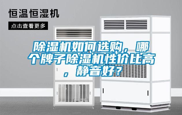 除濕機如何選購，哪個牌子除濕機性價比高，靜音好？
