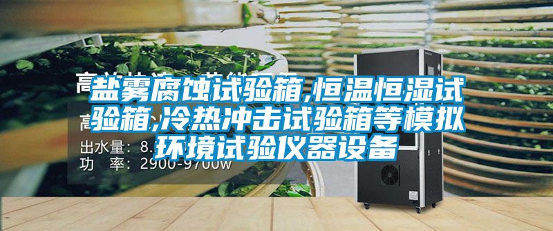 鹽霧腐蝕試驗箱,恒溫恒濕試驗箱,冷熱沖擊試驗箱等模擬環境試驗儀器設備