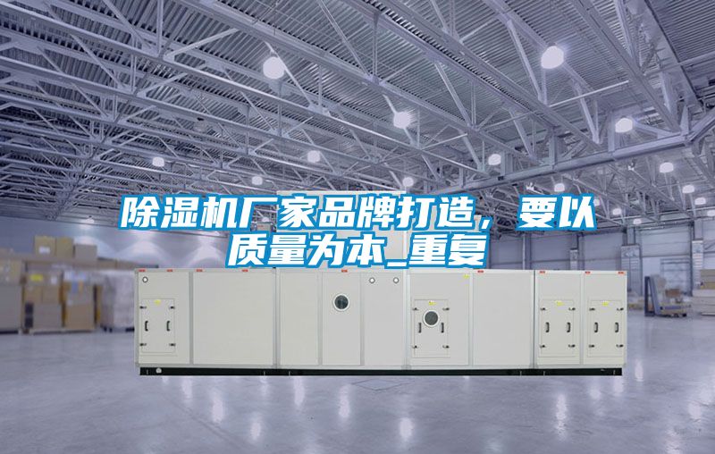 除濕機廠家品牌打造，要以質量為本_重復