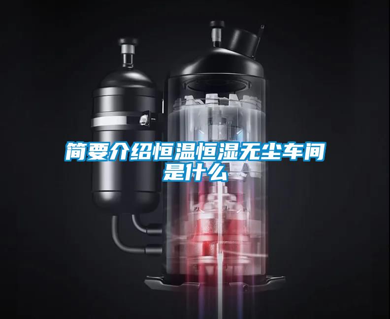 簡要介紹恒溫恒濕無塵車間是什么