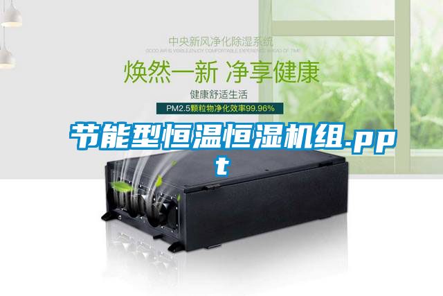 節能型恒溫恒濕機組.ppt