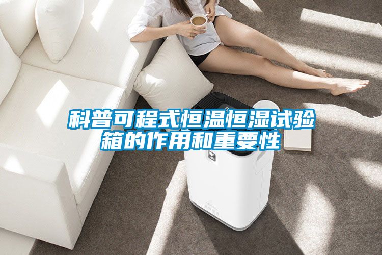 科普可程式恒溫恒濕試驗箱的作用和重要性