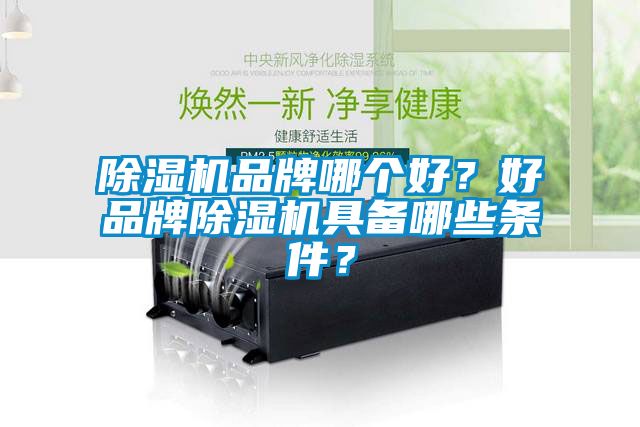 除濕機品牌哪個好？好品牌除濕機具備哪些條件？