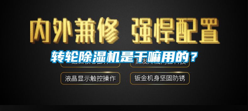 轉輪除濕機是干嘛用的？