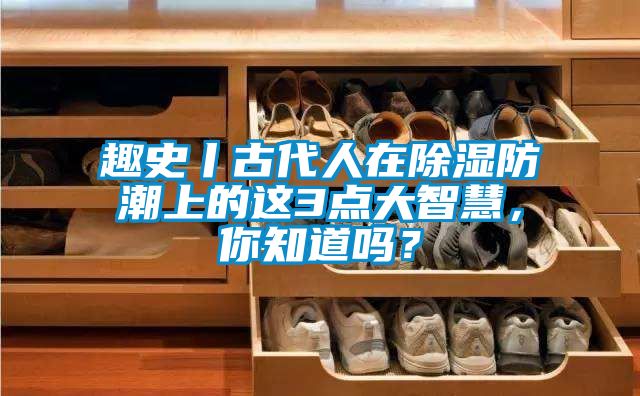 趣史丨古代人在除濕防潮上的這3點(diǎn)大智慧，你知道嗎？