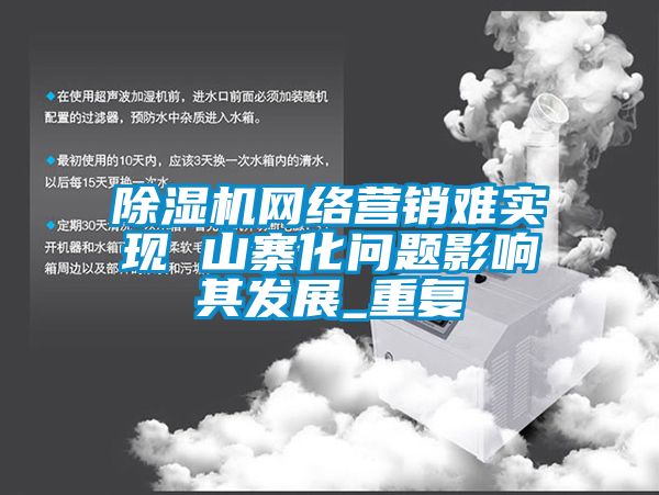 除濕機(jī)網(wǎng)絡(luò)營(yíng)銷難實(shí)現(xiàn) 山寨化問(wèn)題影響其發(fā)展_重復(fù)