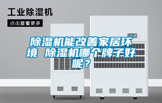 除濕機能改善家居環境 除濕機哪個牌子好呢？