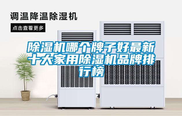 除濕機哪個牌子好最新十大家用除濕機品牌排行榜